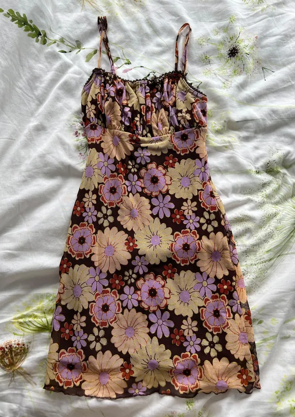 teenage fever floral ruched mini dress - Image 3