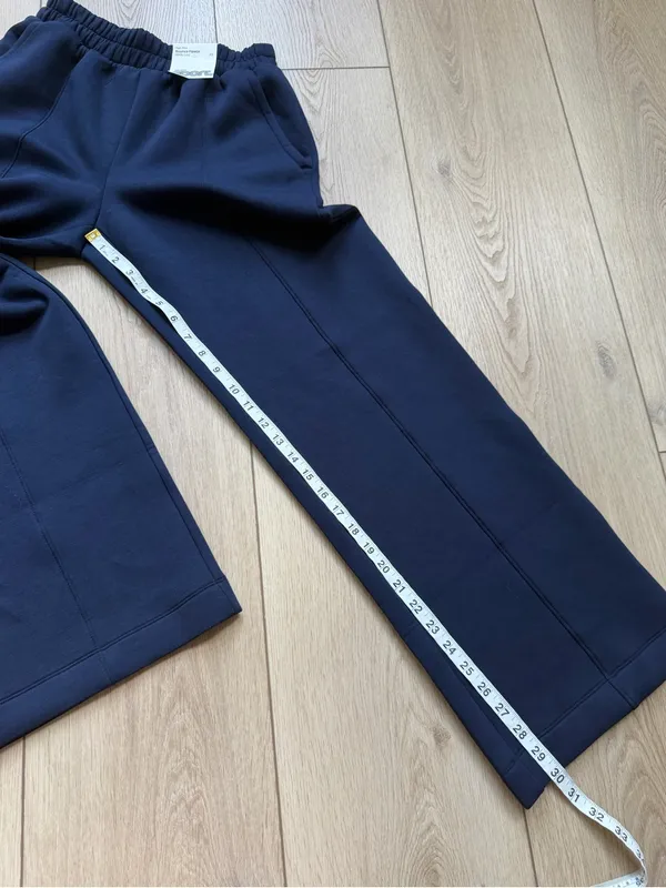 Old Navy Sport Bounce Fleece Wide Leg Pants Navy Blue Size XS NWT - Image 6