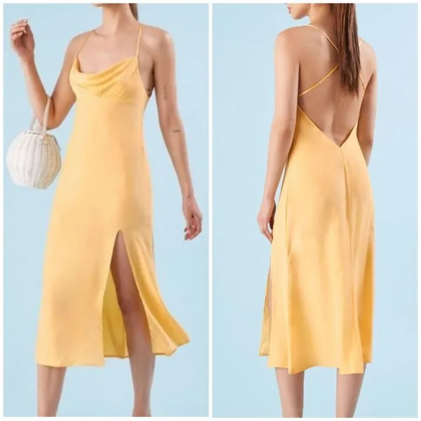 Reformation Silk Opal Dress Size 2 - Image 2