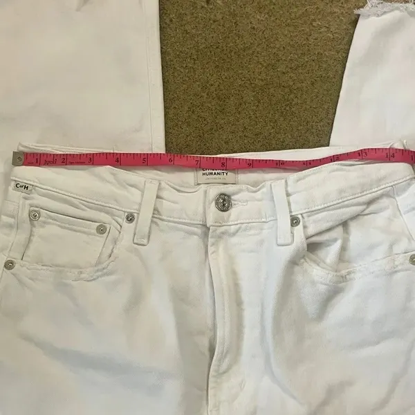 528. Citizens of humanity Daphne crop organic cotton jeans size 28 - Image 10