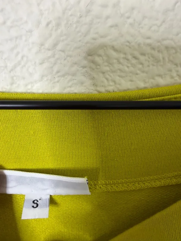 Bryn Walker Alden Shirt in Bamboo‎ Fleece Yellow Womens Size S - Image 6