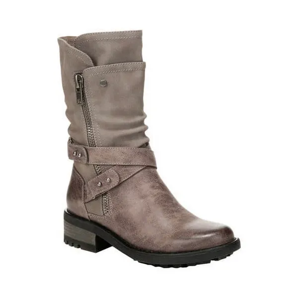 Carlos by Carlos Santana Sawyer Mole Moto Boots Taupe Women’s Size 8.5M - Image 2