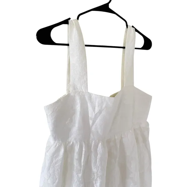 Amanda Uprichard Mitzi Tiered Midi Dress in White - Image 4
