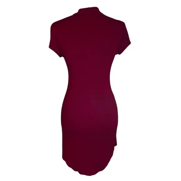 Adam Levine Mock Neck Cut-Out Mini Dress, Size Small - Image 2