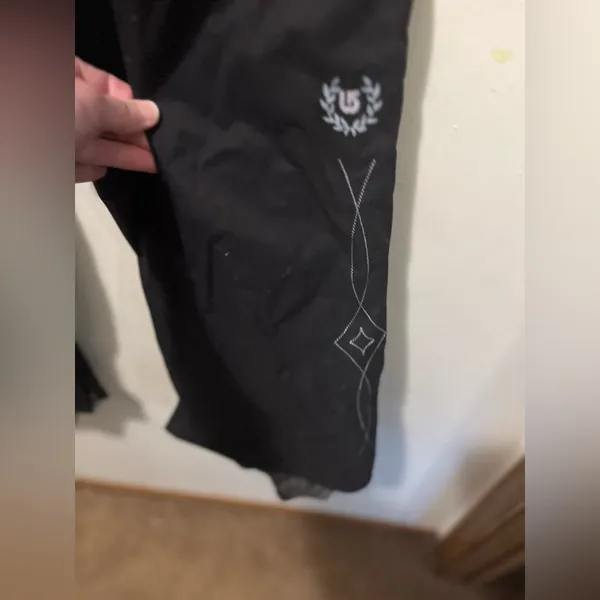 Burton ~ Dry Ride‎ Black Embroidered Snowboard Ski Pants ~ S - Image 7