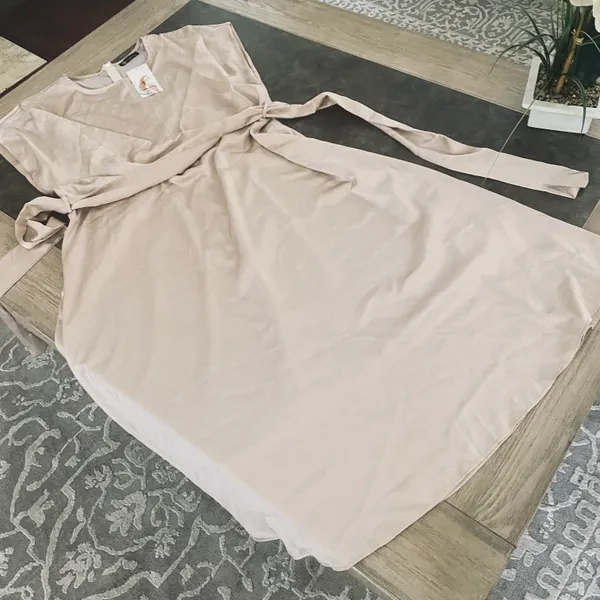 PRETTYGARDEN Women's 2023 Summer Satin Midi Dress Cap Sleeve Tie Waist Elegant A-Line Flowy Dresses - Image 8