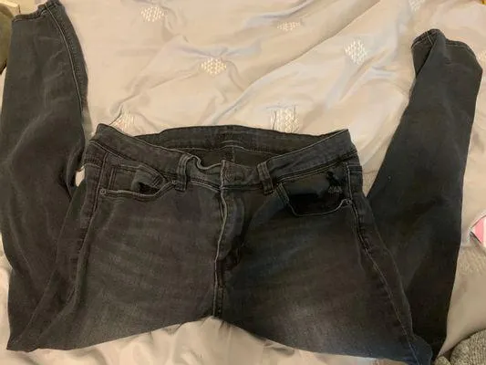 Black Ripped Skinny Jeans - Image 2