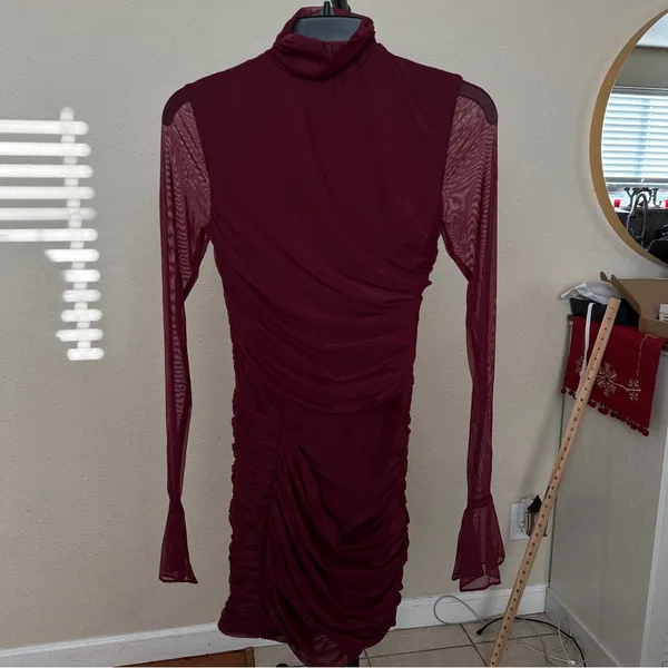 HOUSE OF CB 'Lucasta' Mulberry Gathered Mini Dress‎ NWOT XS - Image 11
