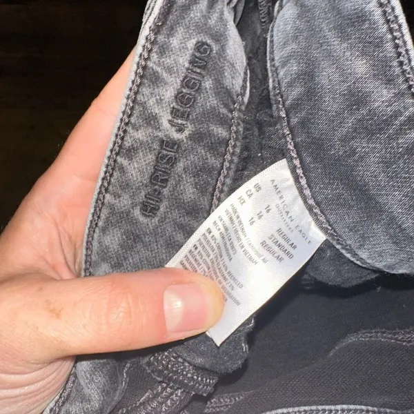 American Eagle back hi-rise distressed normcore 16 jeggings - Image 3