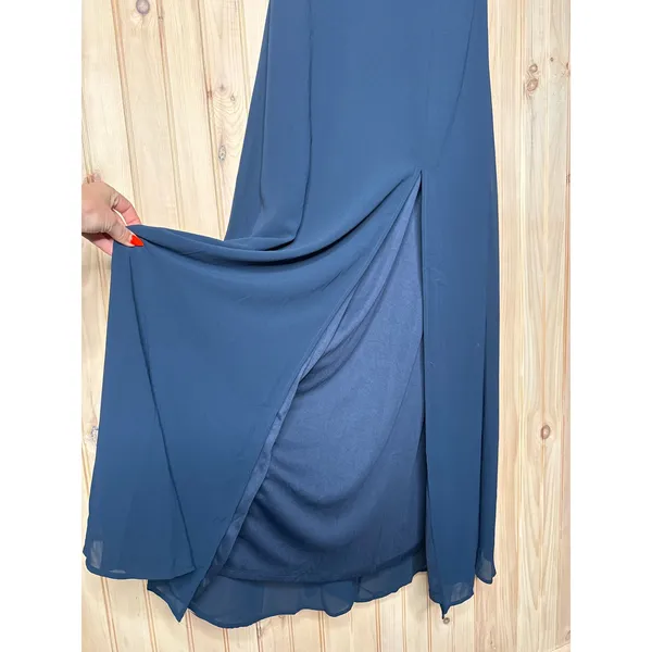 NWT Lulus Remarkable Arrival Navy Blue Sleeveless Maxi Dress Wedding Banquet XL - Image 5