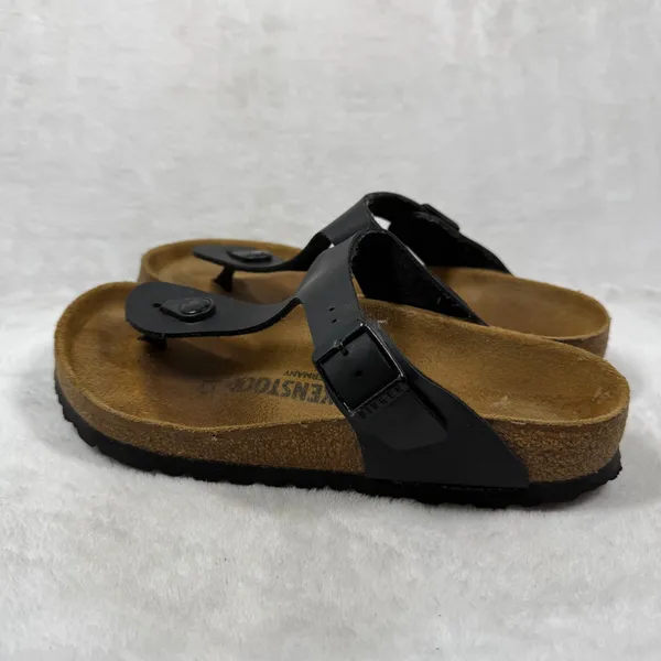 Birkenstock Gizeh Black Birko-Flor Thong Sandals Womens‎ 36 L5 Made in Germany - Image 7
