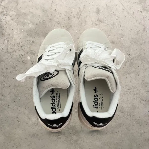 adidas campus 00 in light grey & black - Image 4