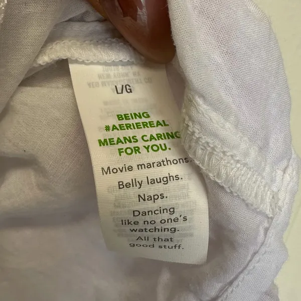 AERIE Button Up Lavender Minidress Large - Image 5