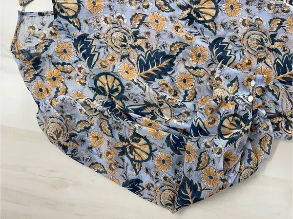 ROBERTA ROLLER RABBIT x Tuckernuck Cora floral blouse s work career - Image 6