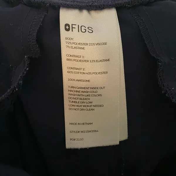 FIGS Navy Blue Zamora Jogger Scrub Pants Uniform Nurse Doctor Women's size Small - Image 8