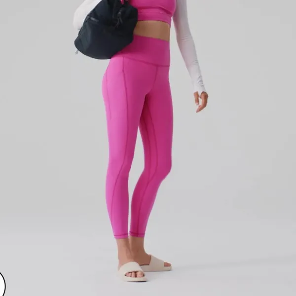 EUC lululemon Align High-Rise Pant with Pockets 25", Sonic Pink, Size 6 - Image 6