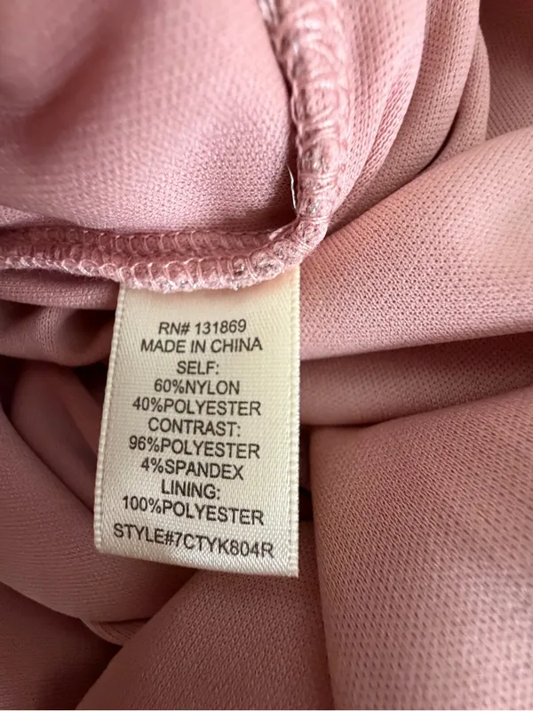 Inspired Hearts Pink Sparkly Ruched Draped Bust Women’s Mini Dress size M(E73) - Image 10