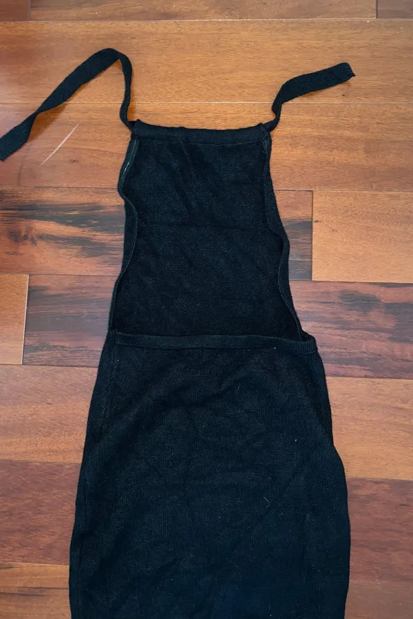 Lydia Knitted Halter Dress - Image 4