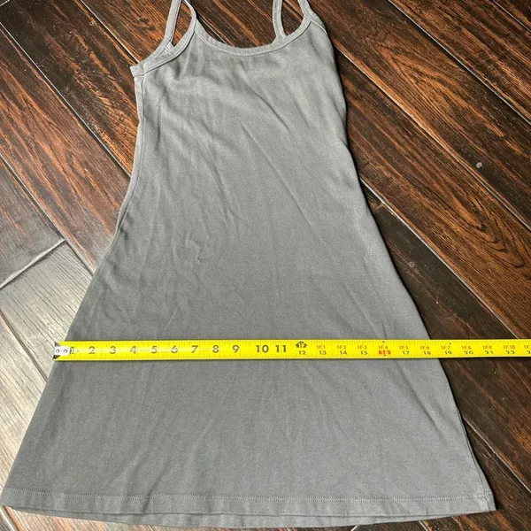 Spaghetti strap mini dress Los Angeles Apparel California basics classic cotton - Image 3