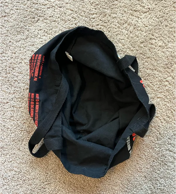 Quittin Time Tour Tote Bag Black - Image 3
