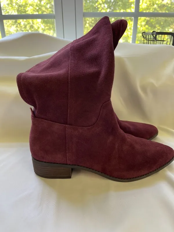 Lucky Brand Lefara Suede Mid Calf Riding Boots - Image 2