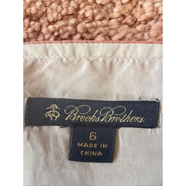 Brooks Brothers 100% Silk Striped Shell Top Size 6 Pastel Cap Sleeve Blouse - Image 3