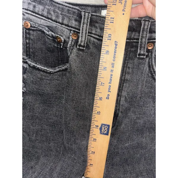 Abercrombie Fitch Women Jeans Size‎ 26/2 R Black Ankle Straight Ultra High Rise - Image 6