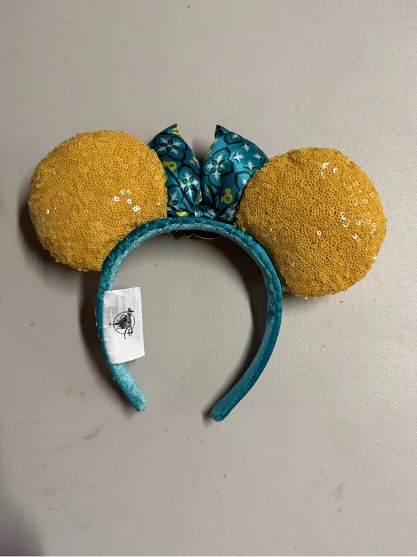 Disney Parks Epcot Italy Saluti Limoncello Minnie Ears Headband euc - Image 3