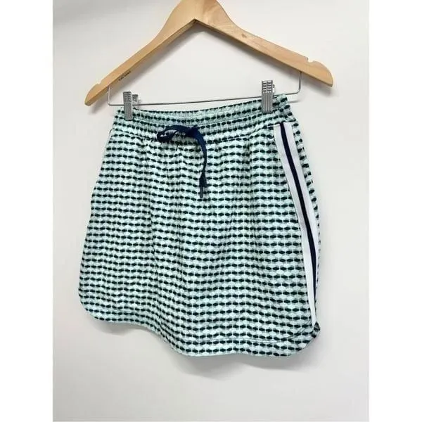 Lady Hagen Size XS‎ Green Navy Geometric Print Athletic Golf Mini Skirt Stripe - Image 3