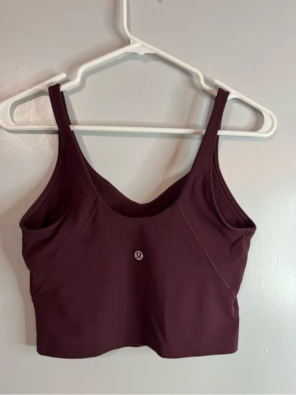 Lululemon Athletica Purple Cropped Tank Top Size 6 - Image 2
