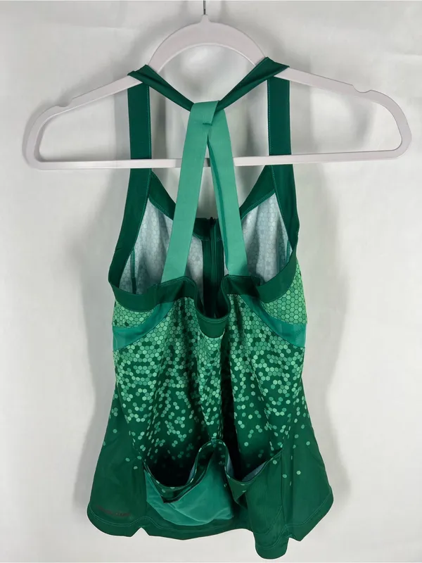 Pearl Izumi Sugar Sleeveless Cycling Jersey Green Hex Full Zip M - Image 8
