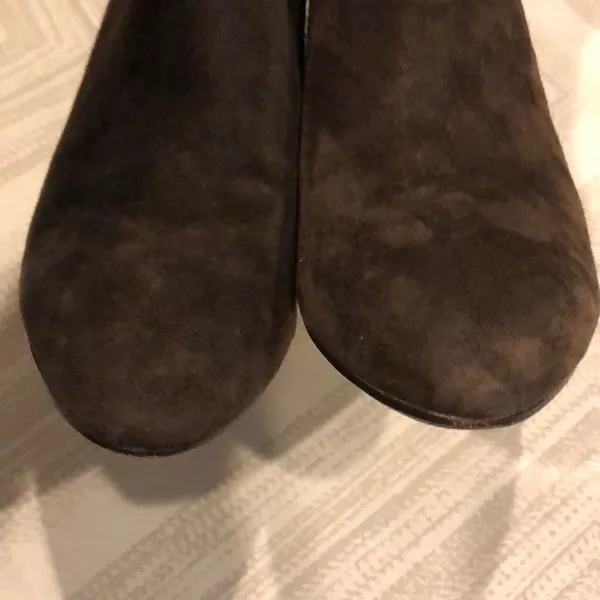 Taryn Rose Brown Suede Wedge Low Boots - Image 7