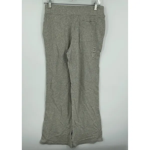Lauren Ralph Lauren Women Gray Athletic Lounge‎ Pants Side Stripe Lace Up Detail - Image 2