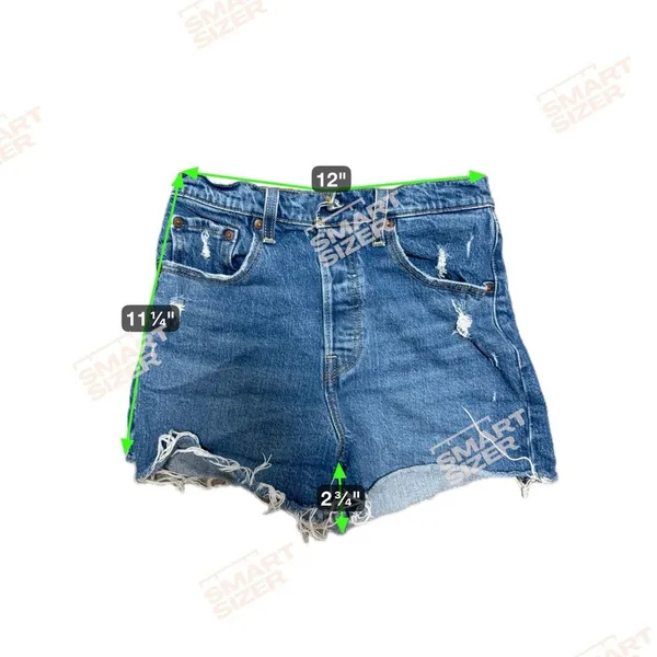 Levis Button Fly Denim Shorts I2 - Image 4