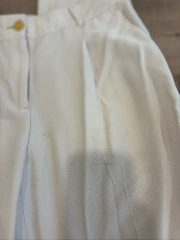 LOFT Cream Straight-Leg Dress Pants Size XS - Image 4
