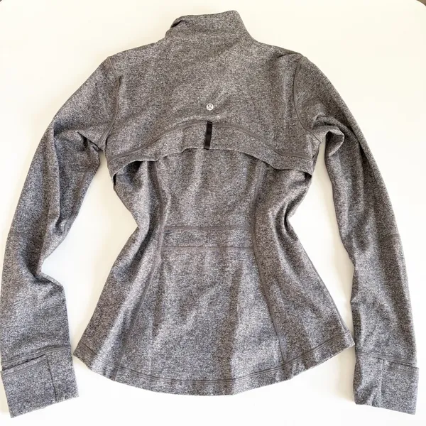 Lululemon‎ Womens Heathered Black Luon Define Jacket Athleisure Zip Up Size 8 - Image 8