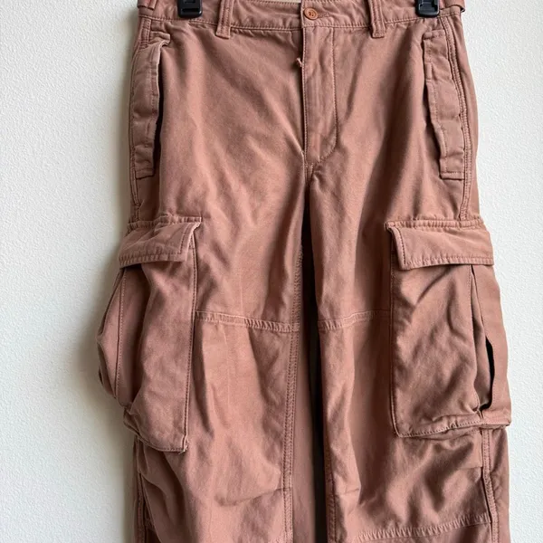 Aritzia TNA Supply Garden Cargo Utility Drawstring Pants Pink Size 4 Small - Image 2