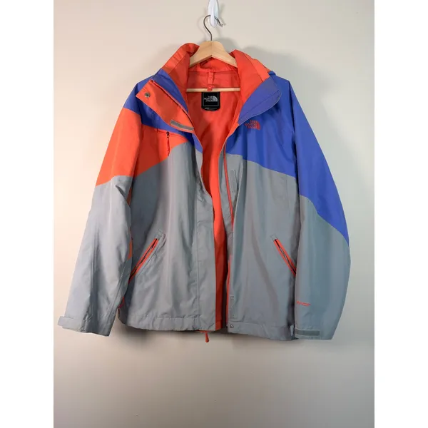 The North Face Triclimate Jacket 2 pc Womens L Waterproof Insulated Orange‎ Blue - Image 7