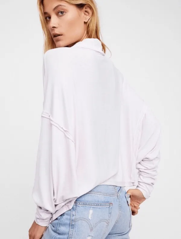Free People EUC  Slouchy Ribbed Top - Image 2