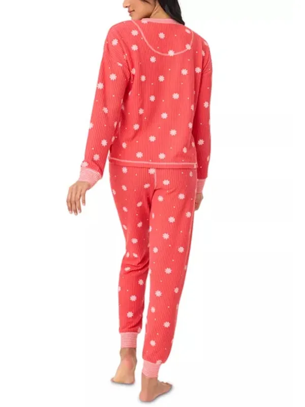 PJ Salvage Ski Jammie Classics Printed Pajama Set, red/white size XL NEW TAGS - Image 3