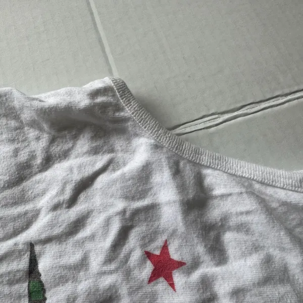 Vans California Bear Checkered White Crop Tank Top L - Image 5