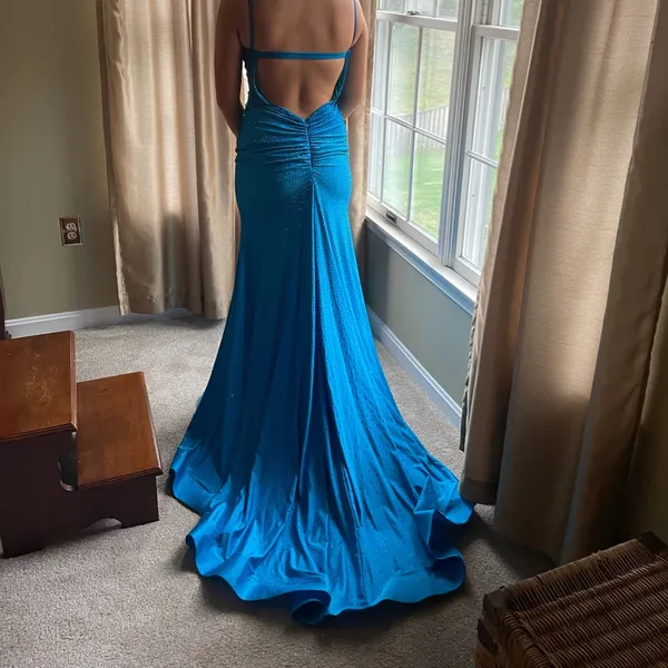 Blue Sherri Hill Dress - Image 2