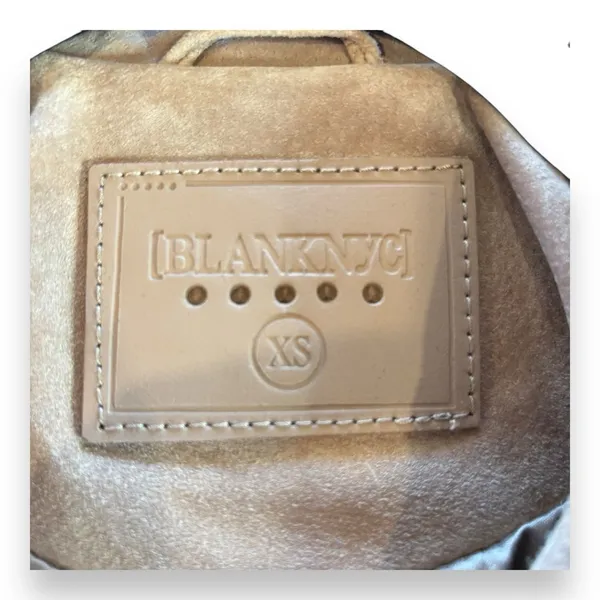 BlankNYC 100% Vegan Suede/Leather Moto Jacket-Womens Sz XS-tan-Full Zip-Pocket‎ - Image 5
