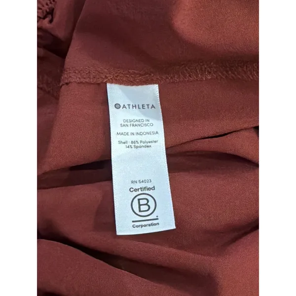 Athleta Paperbag Waist Pants‎ Womens Brown Tapered Belted Cargo Size 4 - Image 5