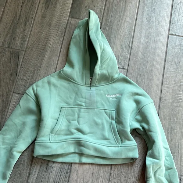 Vitae apparel cropped green hoodie Size M - Image 2