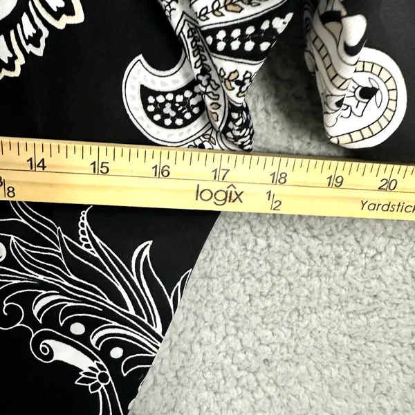 White House Black Market Mini‎ Dress Womens Small Paisley V Neck Ruched Boho Y2K - Image 5