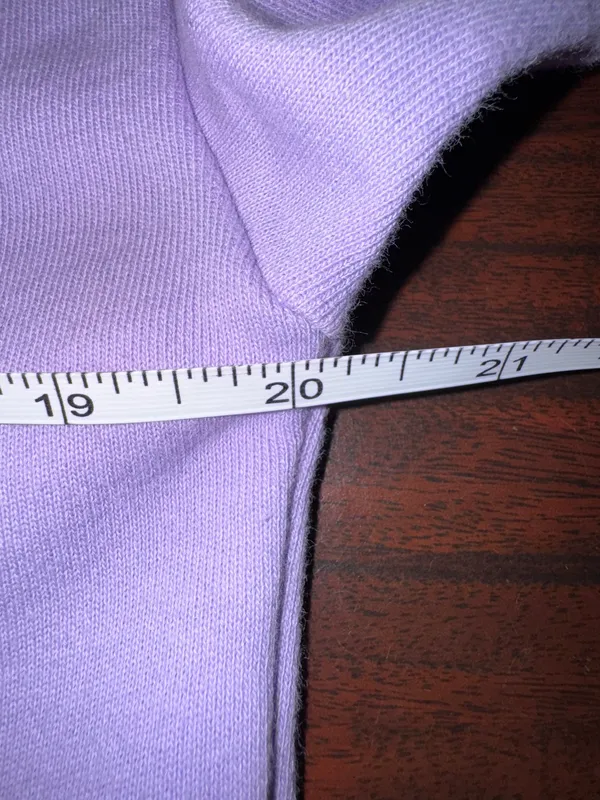Strangers Only Purple Sweatshirt Size Medium - Image 5