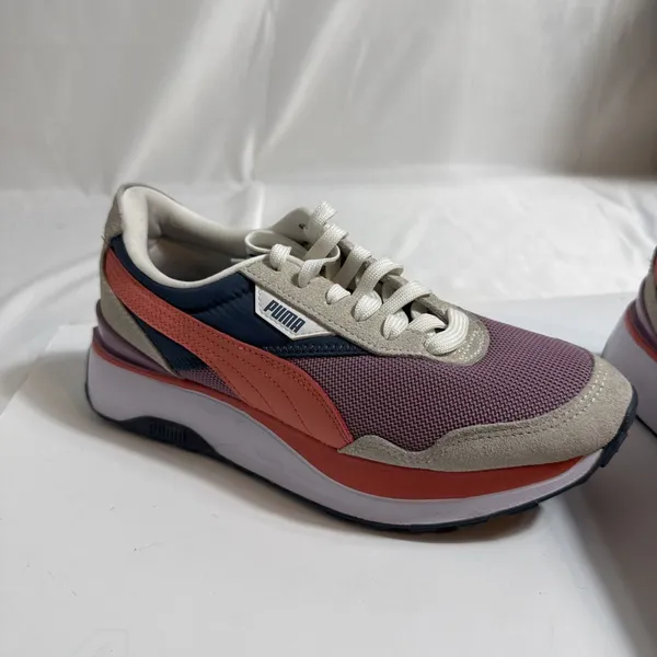 Puma Cruise Rider Sneakers Womens 8M Low Top Shoes Purple Orange Blue - Image 6
