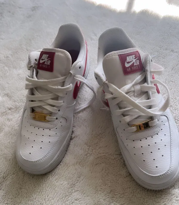 Nike Red White And Gold  Air Force 1s - Image 2