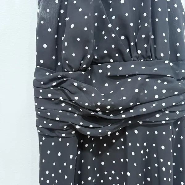 Stephanie Charles black/white polka dot dress Size 10 - Image 5